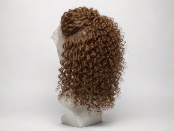 Natural Black Curly Lace Front Wig 100% Human Hair