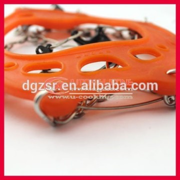 Ice traction silicone gripons snow strap for winter walkers