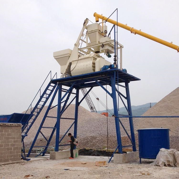 Ready mixed mini 25m3h concrete batching plant