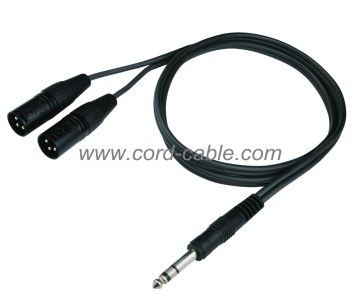 DR Series Dual M XLR to Stereo Jack RCA Cable