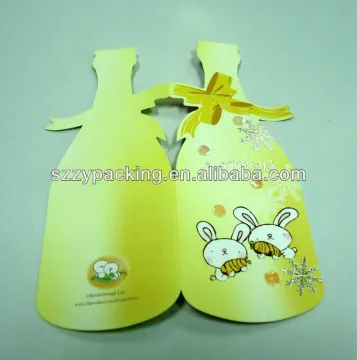 bottle shape fold baptism invitation card