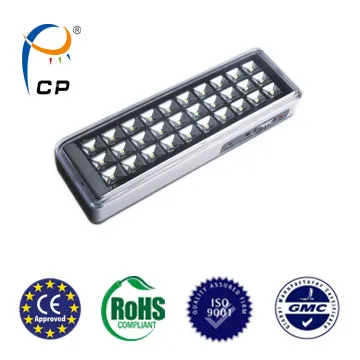 30LEDS 3hours led emergency light rechargeable Battery silver reflect