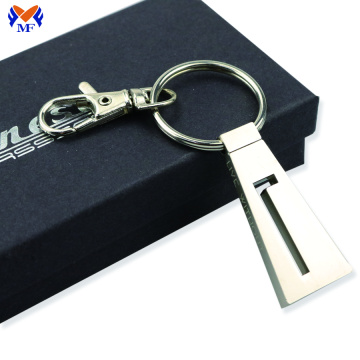 Metal zinc alloy custom keyring with logo