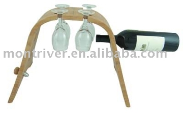 Bamboo wine rack