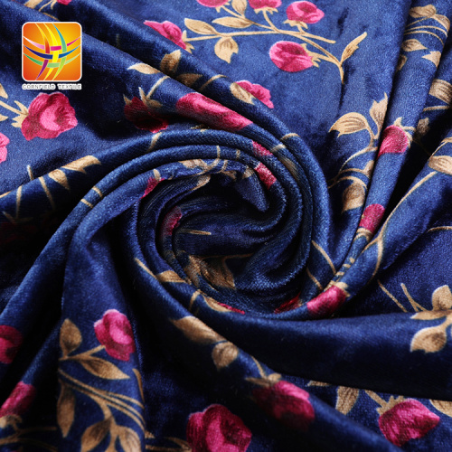 Nice Dark Colorful Velour Velvet Fabric