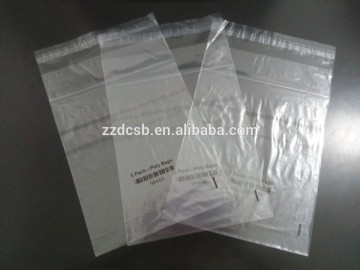 Clear LDPE Self Adhesive Packaging Bag With Printed Barcode