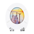 MDF Toilet Seat Soft Close in sunset Patterns