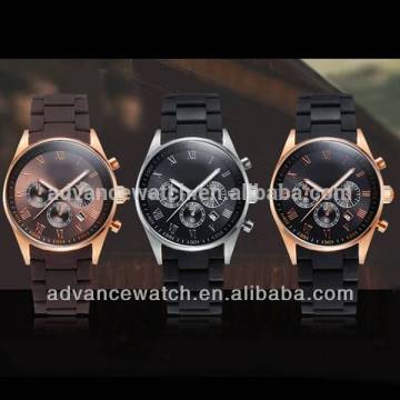 Best fashion stainless steel band chronograph men watches