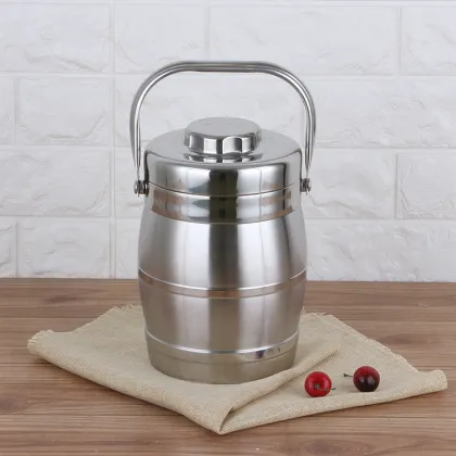 Stainless Steel Drum and Pillar Thermos Tiffin Box / Insulated Lunch Box