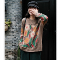 women's casual literary knitted sweater