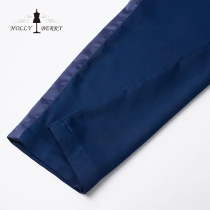 Casual Lightweight Blue Women Loose Wide Leg Pants