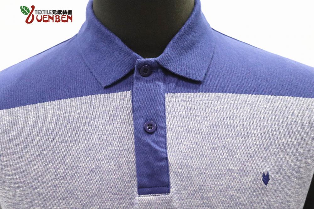 Polo para hombre YD Stripe PK con tapeta sólida