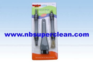 High quality Auto Interior Detail Cleaning Brush 3 in 1