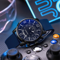 男性用のカジュアルなシリコン腕時計のクォーツ時計