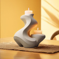 Minimalistische Wohnheimbeton dekorative Kerzenstick