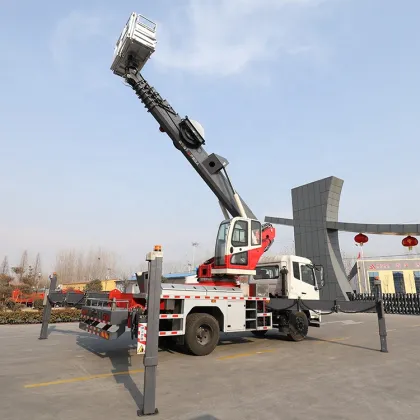 Mobile Elevating Telescopic Boom Truck-Mounted Aerial Work Platform