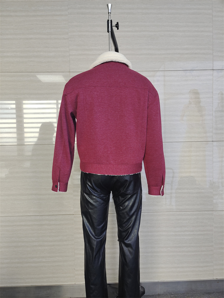 Turn Down Collar Men S Sherpa Jacket