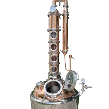 Copper Jacketed Still 26 gallon/100L  6" Pot Belly Distiller copper pot still  buy copper still