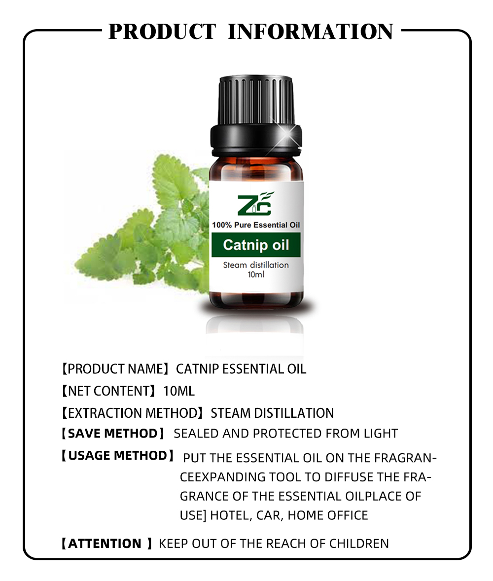 Natural Aromatherapy Oils Organic Catnip Essential Oil