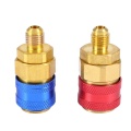 QC-12L QC-12H R134a Car A/C Manifold Charging air conditioner Refrigeration Refrigerant brass Adapters Quick Coupler