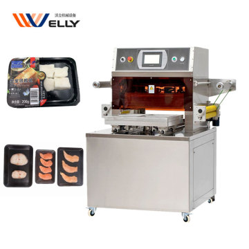 Electric Heat Sealing Machine for Vegetable and Frozen Food Packaging Trays