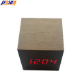 Billigste Square Wood Led Klocka