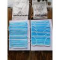 Three layers medical disposable civil face mask