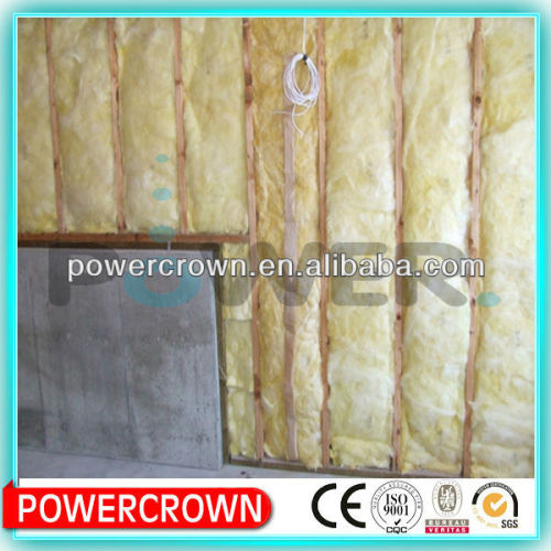 Thermal Conductivity Glass Wool Insulation Fire Protection Non