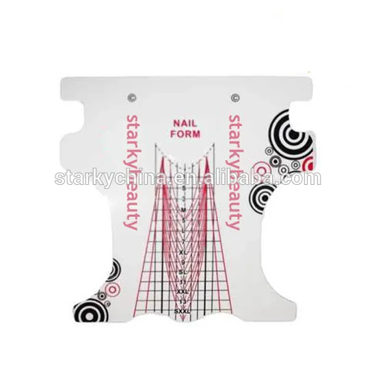 Nail Art Tips Extension Forms Guide French DIY Tool Acrylic UV Gel