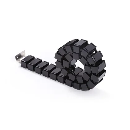 Black Color Ergonomic Adjustable Vertical Cable Management