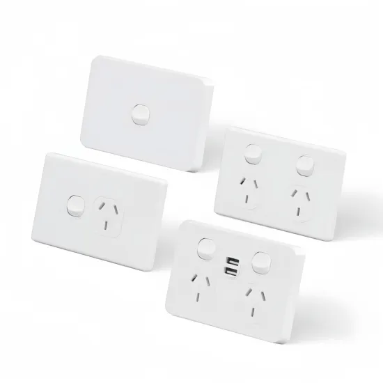 Custom Logo Brand 4 Gang 250V 16A Electrical Wall Switch