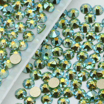 2088 Flatback Diamond Crystal Glass Peridot AB Rhinestone for Headband Accessories