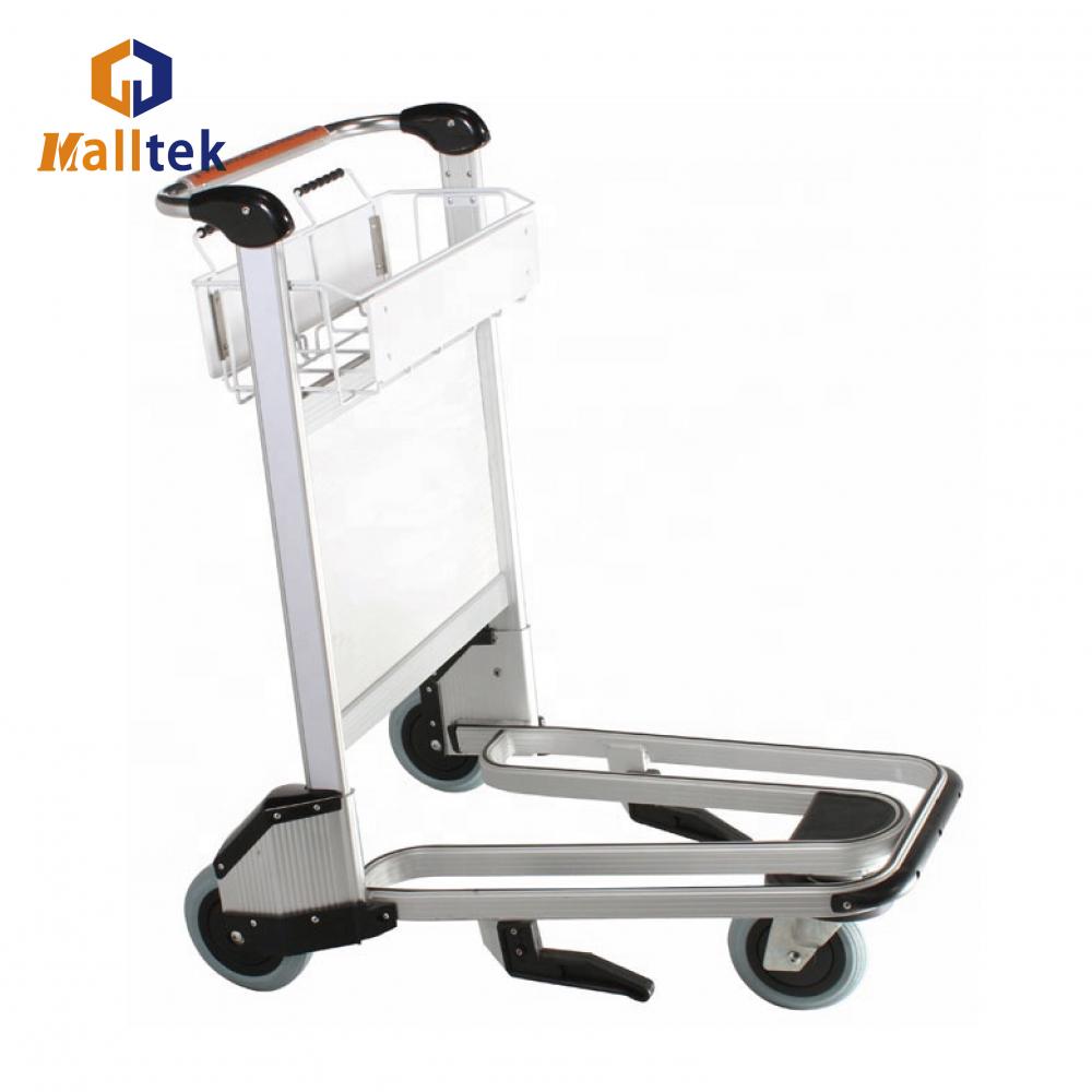 Hot sale handbrake aluminum alloy airport luggage trolley