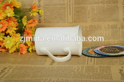 Custom Sublimation Bone china Coffee Mug with Orca Coating for Wholesale