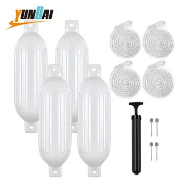YUNDAI 4.5x16'' 520g White 4 Pack Ribbed Boat Fender PVC Floating Inflatable Yacht Buoy Fender" could be simplified to:

"YUNDAI 4.5x16'' White 4 Pack Ribbed Boat Fender PVC Floating Yacht Buoy