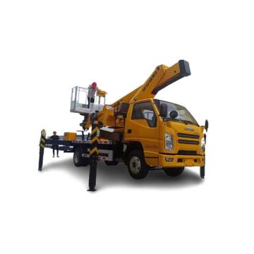 Platform udara bekerja truk hidrolik ember lift bucket