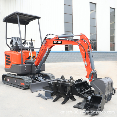 Free Shipping 3.5 Ton 2 Ton Mini Excavator with Hydraulic Multifunction EPA Engine, Crawler Digger for Farms