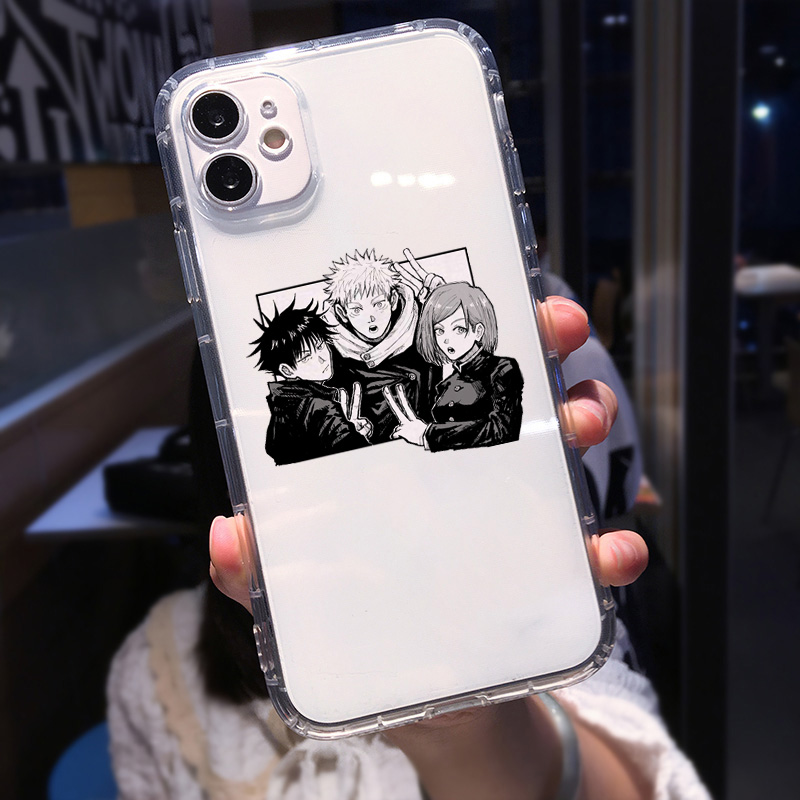 Phone Case for IPhone 11 12 X XR XS Pro MAX SE 6 6S 7 8 Plus Shockproof Silicone Jujutsu Kaisen Anime Phone Shell Case Coque