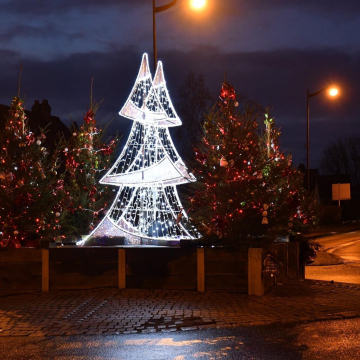 Luci dell'albero di Natale multicolore a LED Dimmabile C9 per decorazione esterna
