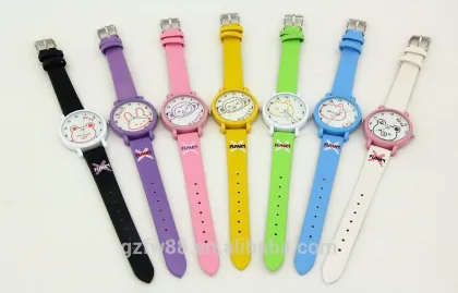Vogue colorful kids watch cheap logo promotional children watch