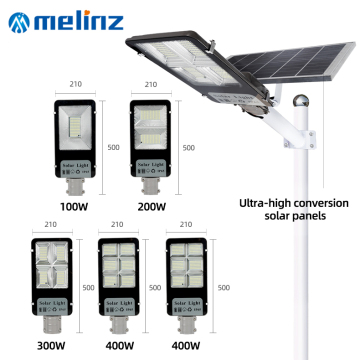 100W 200W 300W Cahaya Jalan LED Suria Kalis air