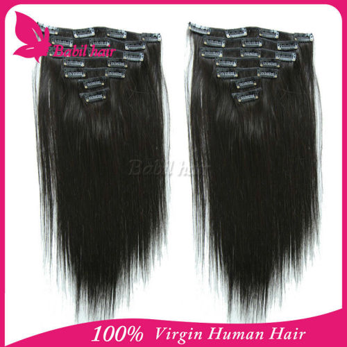 High Quality Alibaba China Factory Price 160g clip hair extensions chinese