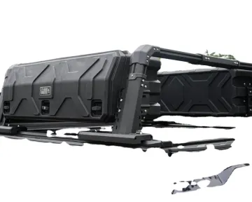 Black Sports Roll Bar for Toyota Tundra 2020 - 4X4 Pickup Truck Accessory with Luggage Side Box