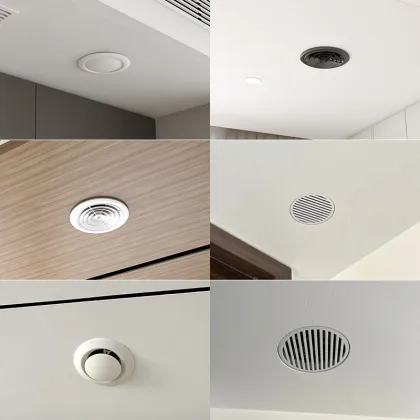 ABS Circular Fresh Air Ventilation Outlet for Central Air Conditioning