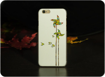 Beautiful Childhood reminiscence windmill and Birds Hard PC phone cases for iphone6/6+