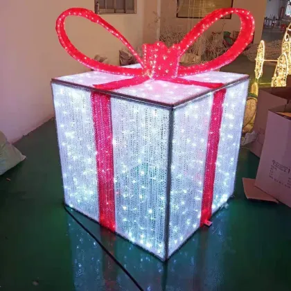 LED Gift Box Christmas Decorations