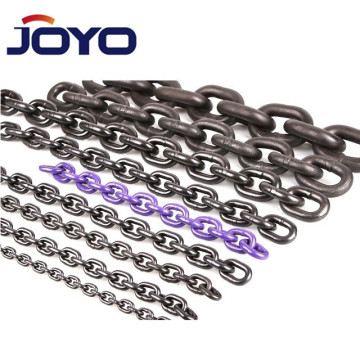 Steel Link Chain, EN818-2 Standard, Blue Electrophoretic Painted Finish, 6mm Grade 80 Lifting Chain, ISO9001:2015, CE Certified