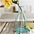 Home Decor Recycled Green Bubble Flower Glass Vase