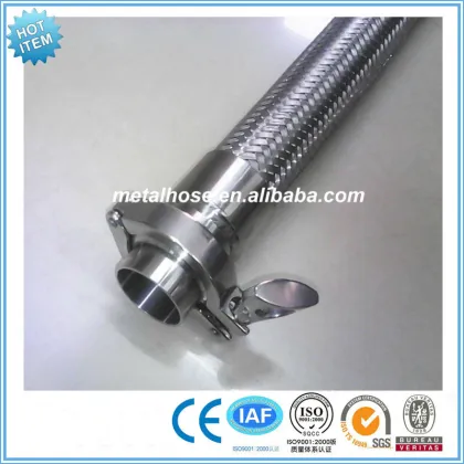 Milk, beer flexible metal hose