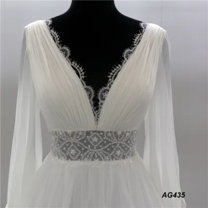 wedding dress bridal gowns long sleeve